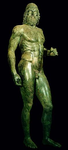 Marcello Lattari vi d il benvenuto nel suo website sulla Calabria. Bronzi di Riace-Statua A - Museo Nazionale di Reggio Calabria