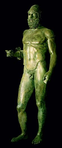 Marcello Lattari vi d il benvenuto nel suo website sulla Calabria.  Bronzi di Riace-Statua B - Museo Nazionale di Reggio Calabria